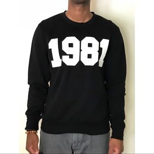 H&M “1981” Print Crewneck sweatshirt